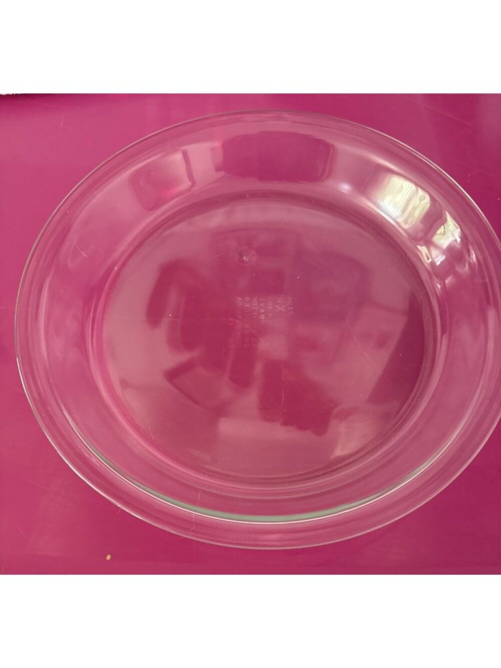 Pyrex Clear Glass Pie Dish 9" Round Heat-Resistant Oven & Microwave Safe